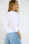 GAREL ZELENA white long shirt