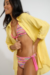 GAREL ZELENA straw-yellow long shirt