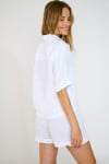 Camicia corta in lino bianca HARRIET ARACENA - 2