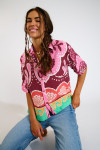 Camicia corta con stampa colorata HATTIE CLEARIVER - 2