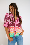 Camicia corta con stampa colorata HATTIE CLEARIVER - 9