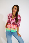 Camicia corta con stampa colorata HATTIE CLEARIVER - 10