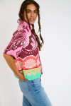Camicia corta con stampa colorata HATTIE CLEARIVER - 11