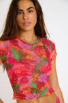 Crop top de tul colorido JAVARI ALAMEATUL
