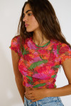 Crop top de tul colorido JAVARI ALAMEATUL
