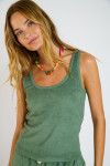 JUSCOS SEASPONGE kaki terry tanktop - 4