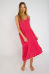 LAGUNA CAMERON roze katoenen lange jurk - 6