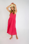 LAGUNA CAMERON roze katoenen lange jurk - 8