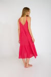 LAGUNA CAMERON roze katoenen lange jurk - 3