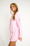 Felpa polo in spugna rosa LEIGHTON SPONGETIME - 4