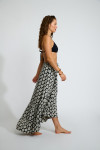 LOLLY SARONG lange zwarte rok met volant - 6