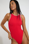 LUNELY POPSAIL red one-piece swimsuit