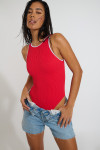 LUNELY POPSAIL red one-piece swimsuit