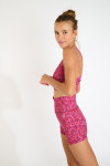 MINDS WELLTONIC roze sportshort met luipaardprint - 3