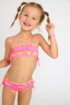M MOXIE GUANACOS neon two-piece swimsuit for girls