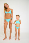 M PEANUTS SPARKLESUN turquoise two-piece swimsuit for girls