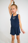 M SURI SEASPONGE navy terry romper for girls - 1