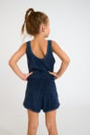 M SURI SEASPONGE navy terry romper for girls - 2