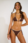 Maillot de bain 2 pièces marron NUCO & DIMKA DAKOTA