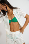 OCAMPO APOCADA white crochet shorts