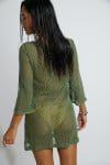 OCTAVIE HAYATO openwork khaki beach dress - 2