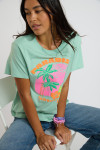 T-shirt oversize azzurro con stampa PARAJA BAYLIFE - 3