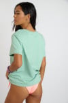 T-shirt oversize azzurro con stampa PARAJA BAYLIFE - 5