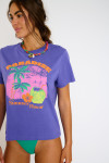 T-shirt ample violet avec imprimé PARAJA BAYLIFE