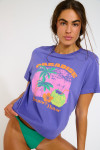 T-shirt ample violet avec imprimé PARAJA BAYLIFE
