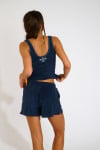 RILEY SEASPONGE navy terry cloth shorts - 2