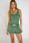 RILEY SEASPONGE kaki badstof shorts - 3