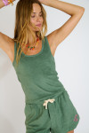 RILEY SEASPONGE kaki badstof shorts - 4