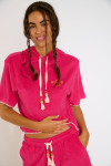 SEAN PALMSPONGE roze terry hoodie - 4
