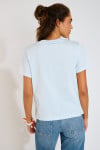 T-shirt oversize azzurro con stampa TROPIJA BAYLIFE - 7