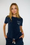 WAKEY PALMSPONGE marineblauw terry t-shirt - 5