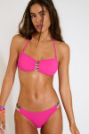 ZINO & ONYTA SPRING pink bandeau 2-piece swimsuit