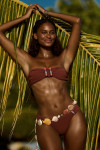 ZINO & RENA TOTEM brown bandeau 2-piece swimsuit - 1