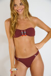 ZINO & RENA TOTEM brown bandeau 2-piece swimsuit - 2