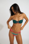 Bikini bandeau verde ZINO TOTEM & TUPA NALIKA