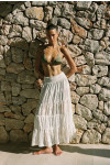AENELY BOATDAY off-white rok met ruches