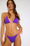 Costume da bagno due pezzi viola BRAROLENKA POPMIX - 1