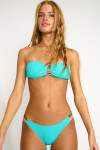 Maillot de bain 2 pièces turquoise bandeau ZINO & ONYTA SPRING
