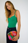 DORICE SUNRAMA grote rode print pouch - 4