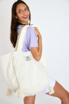 MANAE IMPACA ecru terry bag - 3