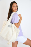MANAE IMPACA ecru terry bag - 4