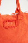Borsa da spiaggia arancio SETA CARLINA - 3