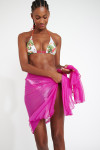Long sarong in fuchsia voile BIG UNI