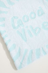 RENATA FOUTASLY turquoise stranddoek met seventies-print 