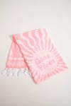 RENATA FOUTASLY Roze stranddoek met seventies-print 