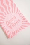 RENATA FOUTASLY Roze stranddoek met seventies-print 
